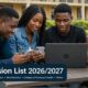 2026/2027 Admission Lists: All Schools That Have Released Admission Lists